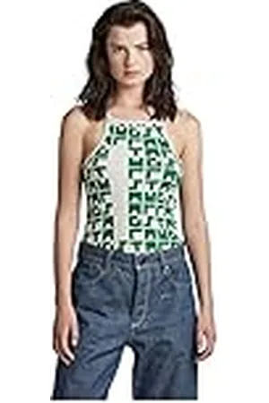 G-Star Para Mujer Camiseta sin mangas Printed Cropped Ultra Slim, , L