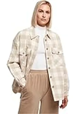 Urban classics Overshirt Acolchado de Franela para Mujer Chaqueta, , XL