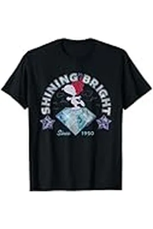 Peanuts Regalos de Navidad Snoopy Shining Bright 1950 Classic Sparkle 90s Camiseta