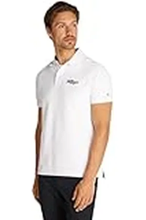 Tommy Hilfiger Polo de Manga Corta Hombre Chainstitch Regular Fit, , XS