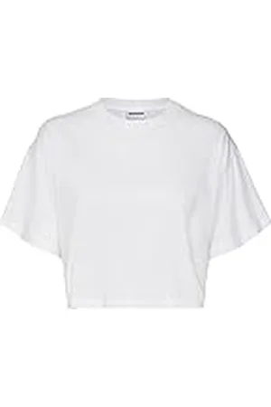 Noisy May Nmalena S/S O-Neck Semicrop Top FWD Noos Camiseta, , S para Mujer