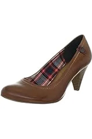 QS by s.Oliver Casual 5-5-22404-29 - Zapatos clásicos de Cuero para Mujer, Color marrón, Talla 39