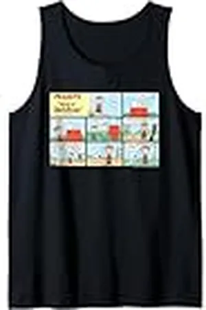 Peanuts Snoopy Charlie Brown Mejor Amigo Aventura Comic Strip Retro Camiseta sin Mangas