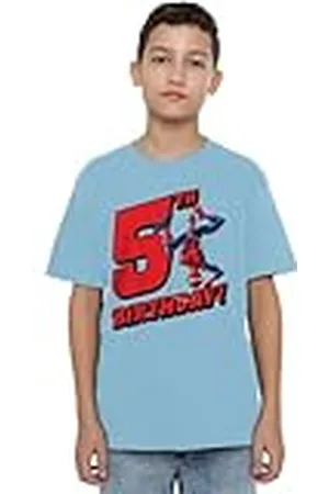 Marvel Spiderman Birthday 5 Unisex Kids T Shirt Camiseta, , 12-13 años para Niños