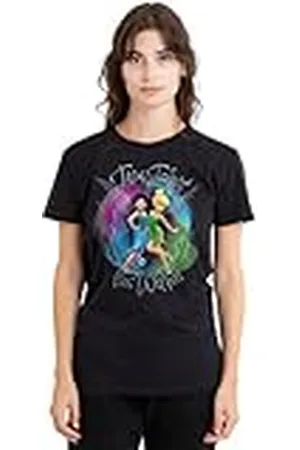 Disney Fairies True Talent Within, Tinker Bell, Silvermist Ladies T Shirt, Black Camiseta, , M para Mujer