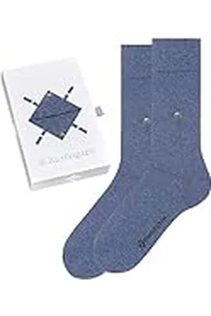 Burlington Basic Uni Gift Box M SO algodón unicolor 2 pares, Calcetines Hombre, , 40-46