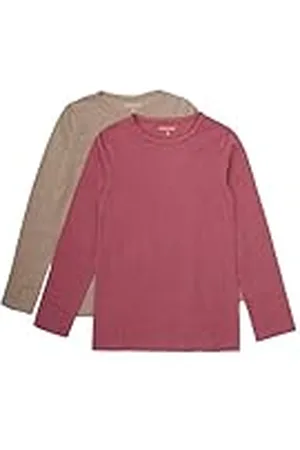 Minymo Basic 35-T-Shirt LS (2-Pack) Camiseta, , 140 para Niñas