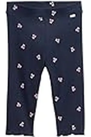 TOM TAILOR 1046248 Capri Leggings, 37777-Small Dark Blue Cherry Print, 128-134 para Niñas