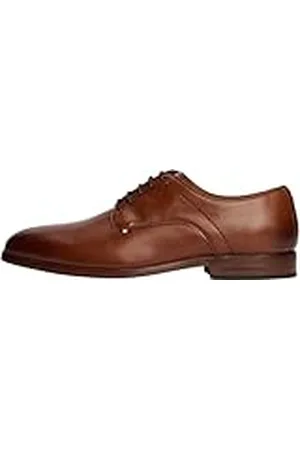 Tommy Hilfiger Zapatos Derby Hombre Thunit de piel, (Black), 41