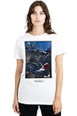 Marvel Spiderman Classic Spiderman 2 Gamerverse City Fight Ladies T Shirt, White Camiseta, , XXL para Mujer