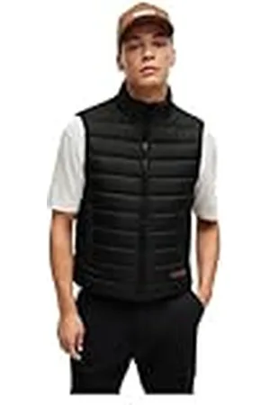 HUGO BOSS HUGO Brentino2431 Outerw_Waistcoat, Negro1, XL Hombres