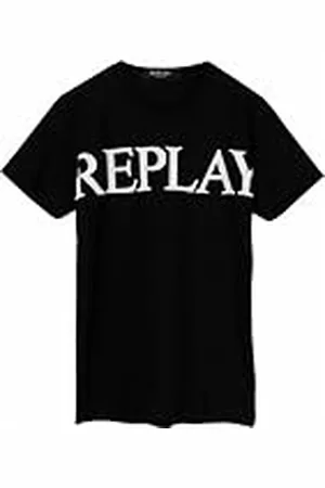 Replay Sb7404 Camiseta, 098 Negro, 12 años para Niños