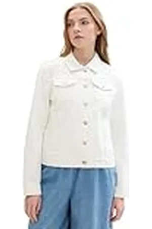 TOM TAILOR 1042096 Chaqueta Vaquera, 22569-Unbleached Natural Bull Denim, XL para Mujer
