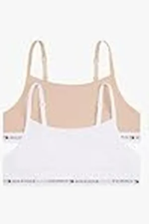 Tommy Hilfiger Sujetador bralette Mujer Pack de 2 sin aros, Multicolor (White/ Misty Blush), S