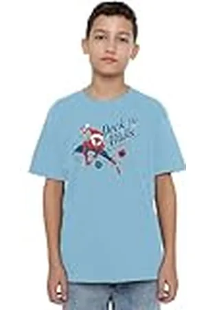 Marvel Spiderman Deck The Walls Unisex Kids T Shirt Camiseta, , 12-13 años para Niños