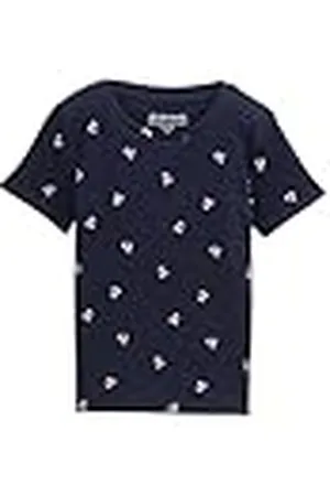 TOM TAILOR 1046238 Camiseta, 37777-Small Dark Blue Cherry Print, 92-98 para Niñas