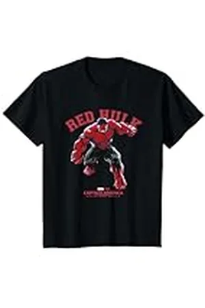 Marvel Niños Captain America Red Hulk Camiseta