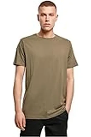 Build Your Brand BY005-Light T-Shirt Round Neck, Olive, XXXXXL Men