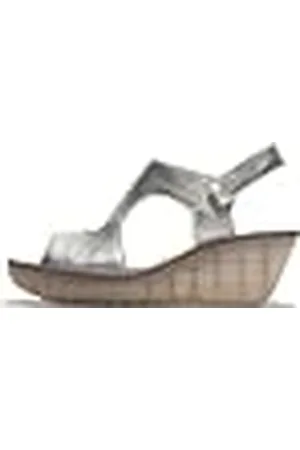 Fly London YOXA576FLY, Sandalias Mujer, Silver, 40 EU