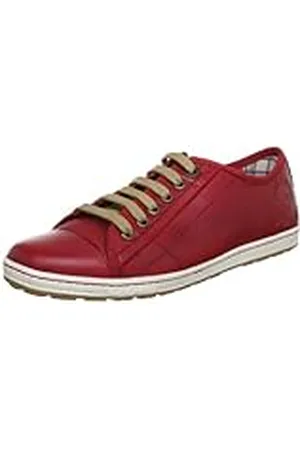 QS by s.Oliver Casual - Zapatillas de Cuero Mujer, Color Rojo, Talla 38