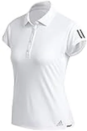 adidas Club 3 STR Polo Shirt (Short Sleeve), Mujer, White/msilve/Black, XS