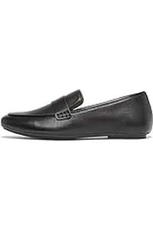 FitFlop Mocasines de Piel Suave Delicato, Zapato Mujer, Black, 38.5 EU