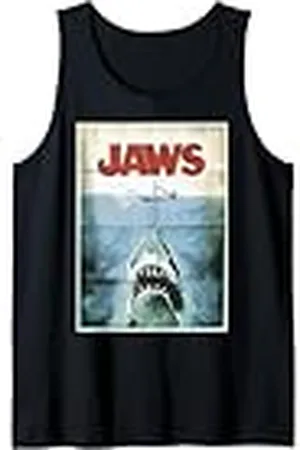 Jaws 50th Anniversary Poster Vintage Style Front & Back Camiseta sin Mangas