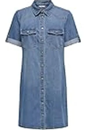 ONLY Onllisa S/S Dnm Dress Gua, , XL Mujeres