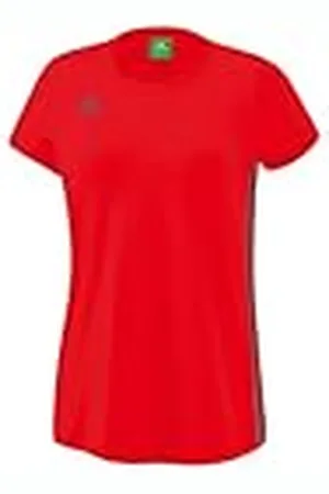 Erima Mujer Essential Team Camiseta de Deporte, Rojo, 34