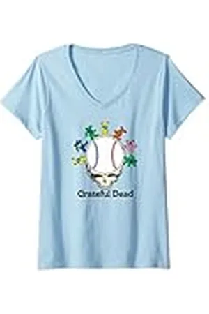 Grateful Dead Mujer Baseball Bears Camiseta Cuello V