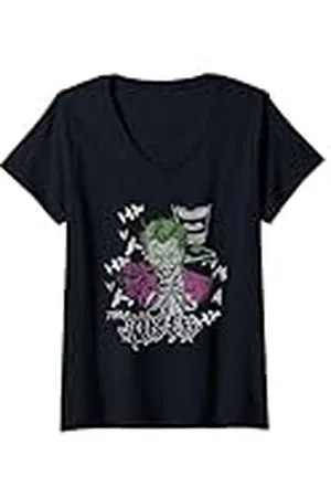 DC Comics Originals Mujer Batman Joker Hahaha Camiseta Cuello V