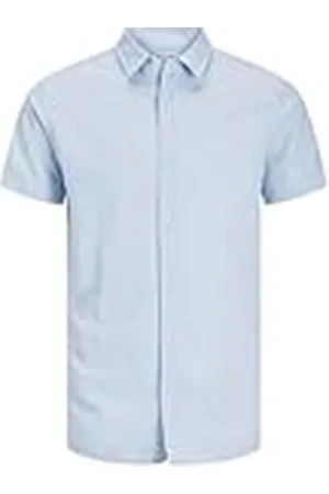 JACK & JONES Jjebreeze-Camiseta SS Sn Camisa de Manga Corta, Color Azul, L Hombres