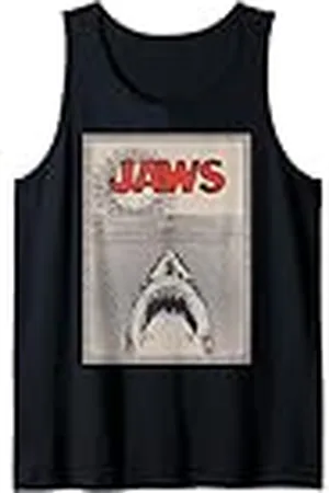 Jaws 50th Anniversary Poster Chain Border Front & Back Camiseta sin Mangas