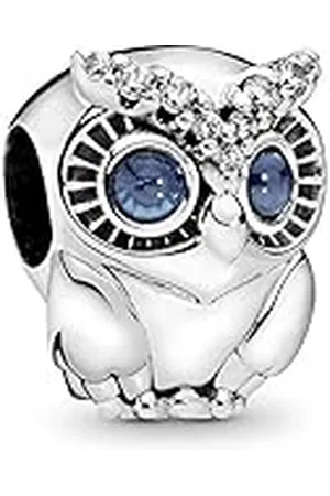 PANDORA Charm 798397NBCB Plata Mujer Buho Brillante
