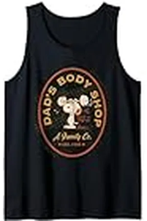 Peanuts Snoopy Regalos Día del Padre Entrenamiento Mejor Papá Body Fitness Shop Camiseta sin Mangas