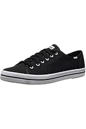 Keds Kickstart Seasonal Solid, Zapatillas Mujer, Negro, 37.5 EU