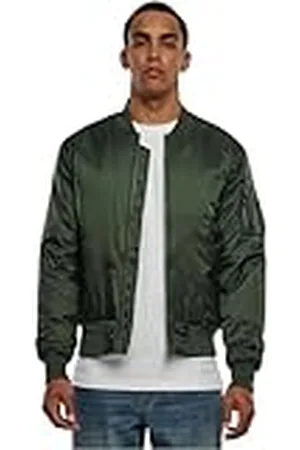 Urban classics Chaqueta de Hombre cortavientos de invierno yotoño, tipo bomber de la vieja escuela, acolchada y muy ajustada, tallas S - 5XL