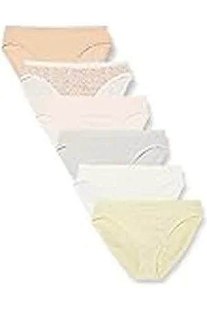 Amazon Ropa Interior de algodón con Pernera Alta (Disponible en Tallas Grandes) Mujer, Pack de 6, , 46