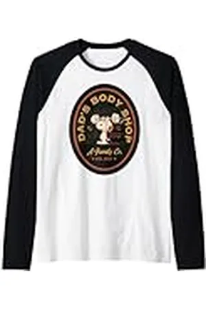 Peanuts Snoopy Regalos Día del Padre Entrenamiento Mejor Papá Body Fitness Shop Camiseta Manga Raglan