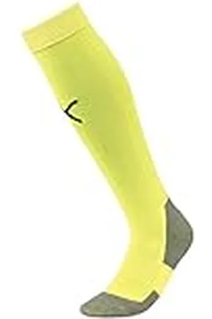PUMA Liga Socks Core Calcetines Futbol, Hombre, Amarillo (Fizzy Yellow Black), 4