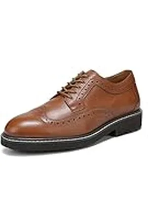 Vionic Lombard, Oxford Hombre, marrón (Tan Brown Leather), 44 EU Ancho