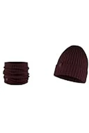 Buff ® Dúo Pack Knitted Gorro Norval Marron y Knitted Braga de cuello Norval Marron Talla única Adulto