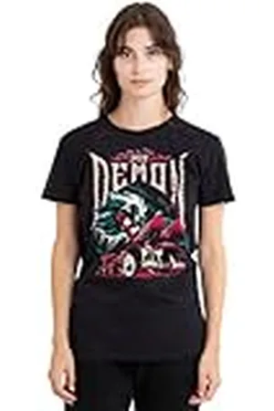 Disney Cruella De Vil, Speed Demon 101 Dalmatians Ladies T Shirt, Black Camiseta, , S Mujeres