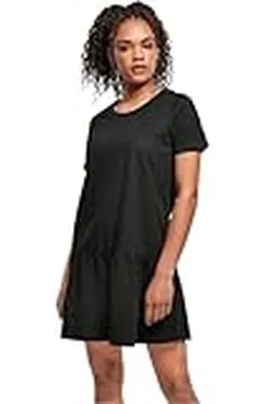 Urban classics Vestido Casual De Verano Para Mujer, Vestido De Cintura Alta De Algodón, Mangas Cortas, Tallas XS - 5Xl