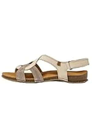 El Naturalista N5819 PANGLAO, Sandalias Planas Mujer, Cream-Taupe, 39 EU Ancho