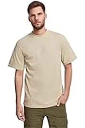 Urban classics Camiseta básica de Manga Corta de Hombre, Cuello Redondo Normal, de algodón Grueso, Largo Oversize, Distintos Colores, Tallas S-6XL