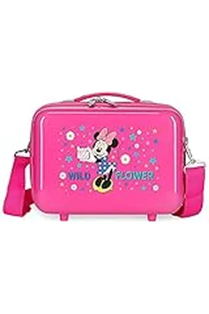 Disney Minnie Wild Flower Neceser Adaptable con Bandolera Rosa 29x21x15 cms Rígido ABS 9,14L