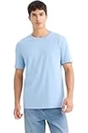 DeFacto Herren Basic Klassisches T-Shirt für Männer Camiseta, , XXL Hombres