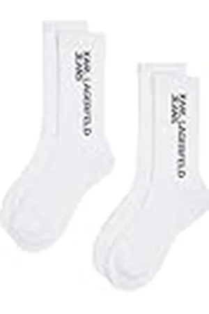Karl Lagerfeld Para Mujer, Conjunto de Calcetines con el Logotipo Esencial (Paquete de 2), , 42/46