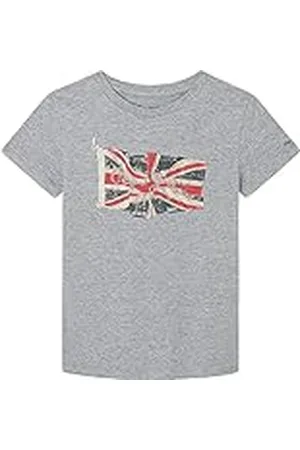 Pepe Jeans Flag Logo Jr S/S N T-Shirt, , 10 Years Niño